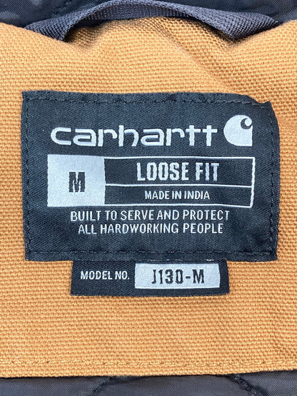 【中古品】【メンズ】 Carhartt カーハート WASHED DUCK INSULATED ACTIVE JACKET BROWN 104050 ウォッシュド ダック インシュレイテッド アクティブ ジャケット メンズ アウター 142-251130-em-43-min サイズ：Ｍ カラー：ブラウン 万代Net店