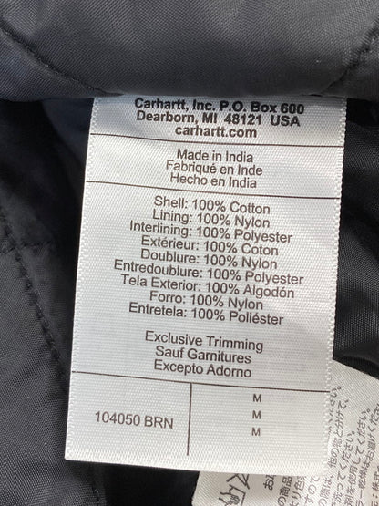 【中古品】【メンズ】 Carhartt カーハート WASHED DUCK INSULATED ACTIVE JACKET BROWN 104050 ウォッシュド ダック インシュレイテッド アクティブ ジャケット メンズ アウター 142-251130-em-43-min サイズ：Ｍ カラー：ブラウン 万代Net店