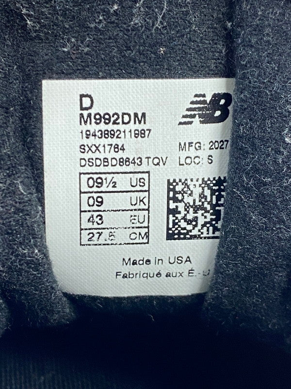 【中古品】【メンズ】 NEW BALANCE ニューバランス M992DM MADE IN USA ローカット スニーカー 靴 162-251203-kk-14-min カラー：YELLOW/RED 万代Net店