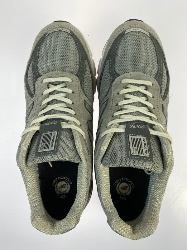 【中古品】【メンズ】 NEW BALANCE ニューバランス 990V4 M990GL4 MADE IN USA ローカット スニーカー 靴 162-251203-kk-09-min カラー：GRAY 万代Net店