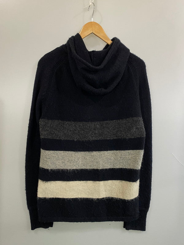 【中古品】【メンズ】 SCHOTT BROS ショット ブロス WOOL KNIT ウールニット メンズ セータートップス 145-260704-hu-49-min サイズ：L カラー：ブラック/グレー/ホワイト 万代Net店