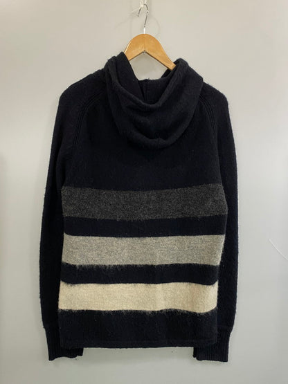 【中古品】【メンズ】 SCHOTT BROS ショット ブロス WOOL KNIT ウールニット メンズ セータートップス 145-260704-hu-49-min サイズ：L カラー：ブラック/グレー/ホワイト 万代Net店