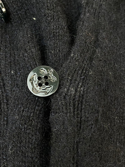 【中古品】【メンズ】 SCHOTT BROS ショット ブロス WOOL KNIT ウールニット メンズ セータートップス 145-260704-hu-49-min サイズ：L カラー：ブラック/グレー/ホワイト 万代Net店