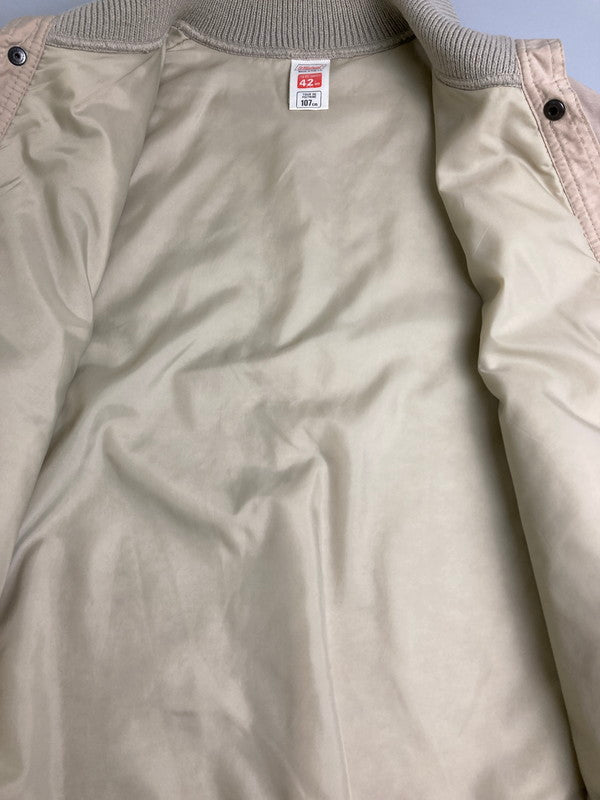 【中古品】【メンズ】 ST.MICHAEL セントマイケル 70-80S KNIT DOCKING JACKET 70-80年代 ニット ドッキング ジャケット メンズ アウター 146-251208-em-22-min サイズ：M カラー：ベージュ 万代Net店
