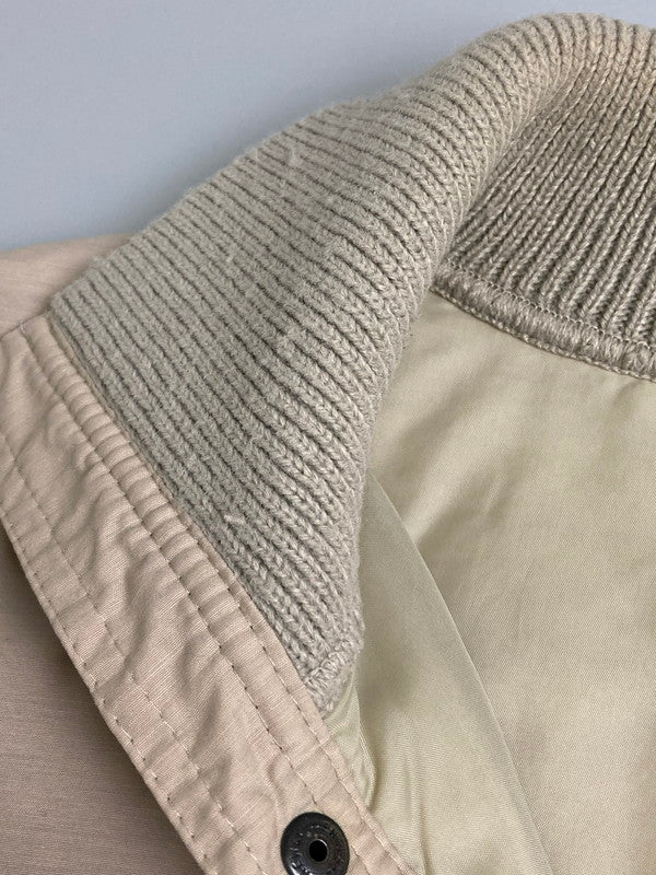 【中古品】【メンズ】 ST.MICHAEL セントマイケル 70-80S KNIT DOCKING JACKET 70-80年代 ニット ドッキング ジャケット メンズ アウター 146-251208-em-22-min サイズ：M カラー：ベージュ 万代Net店