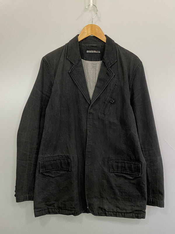 【中古品】【メンズ】 VIRUS ヴァイラス DENIM JACKET デニムジャケット テーラードジャケット 146-260813-ta-08-min サイズ：46 カラー：ブラック系 万代Net店