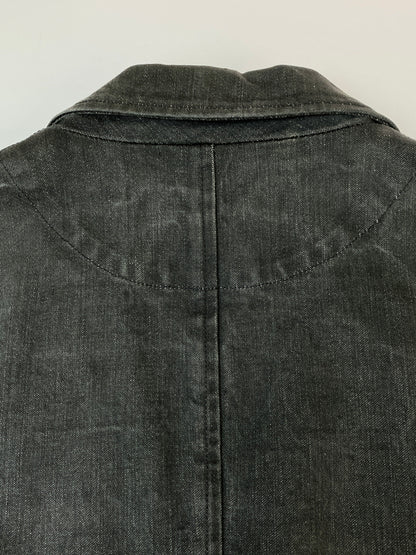 【中古品】【メンズ】 VIRUS ヴァイラス DENIM JACKET デニムジャケット テーラードジャケット 146-260813-ta-08-min サイズ：46 カラー：ブラック系 万代Net店