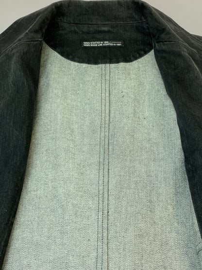 【中古品】【メンズ】 VIRUS ヴァイラス DENIM JACKET デニムジャケット テーラードジャケット 146-260813-ta-08-min サイズ：46 カラー：ブラック系 万代Net店