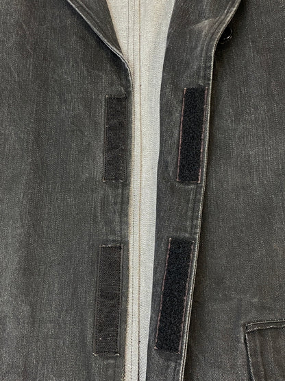 【中古品】【メンズ】 VIRUS ヴァイラス DENIM JACKET デニムジャケット テーラードジャケット 146-260813-ta-08-min サイズ：46 カラー：ブラック系 万代Net店