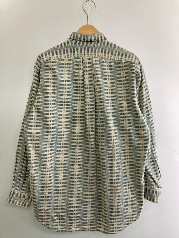 【中古品】【メンズ】 Polo by Ralph Lauren ポロバイラルフローレン 90's L/S SHIRT 90年代 総柄 ロングスリーブシャツ 長袖 トップス 146-251201-kk-53-min サイズ：S カラー：グリーン系 万代Net店