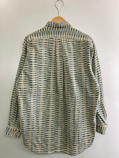 【中古品】【メンズ】 Polo by Ralph Lauren ポロバイラルフローレン 90's L/S SHIRT 90年代 総柄 ロングスリーブシャツ 長袖 トップス 146-251201-kk-53-min サイズ：S カラー：グリーン系 万代Net店