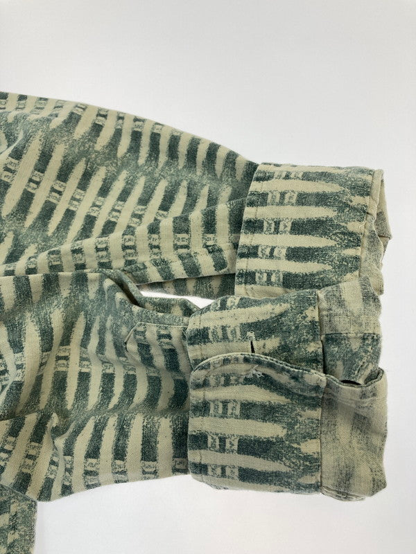 【中古品】【メンズ】 Polo by Ralph Lauren ポロバイラルフローレン 90's L/S SHIRT 90年代 総柄 ロングスリーブシャツ 長袖 トップス 146-251201-kk-53-min サイズ：S カラー：グリーン系 万代Net店