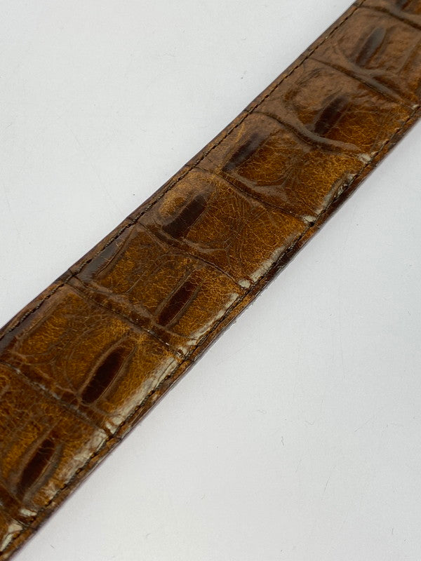 【中古品】【メンズ】 OLD LOEWE オールド ロエベ ANAGRAM LEATHER BELT アナグラム レザー ベルト ヴィンテージ 183-251130-em-54-min カラー：ブラウン 万代Net店