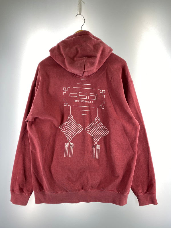 【現状渡し品】【メンズ】 CLUB SAKENOMITAI クラブ サケノミタイ BIG LOGO HOODIE フーディ 142-251222-zi-50-min サイズ：L カラー：レッド系 万代Net店