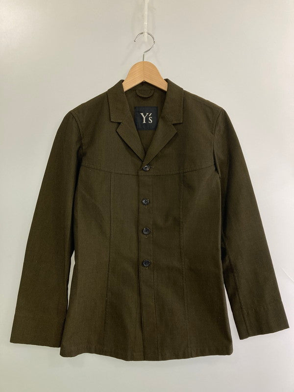 【中古品】【メンズ】 Y's ワイズ 90's TAILORED JACKET YF-J08-904 90年代 テーラードジャケット トップス 140-251201-kk-42-min サイズ：S カラー：オリーブ 万代Net店