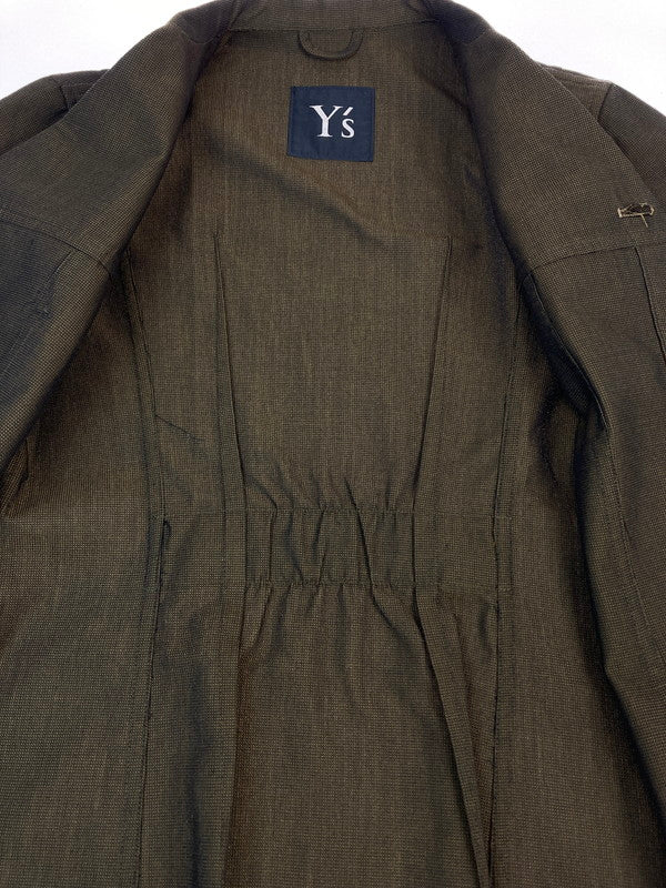 【中古品】【メンズ】 Y's ワイズ 90's TAILORED JACKET YF-J08-904 90年代 テーラードジャケット トップス 140-251201-kk-42-min サイズ：S カラー：オリーブ 万代Net店