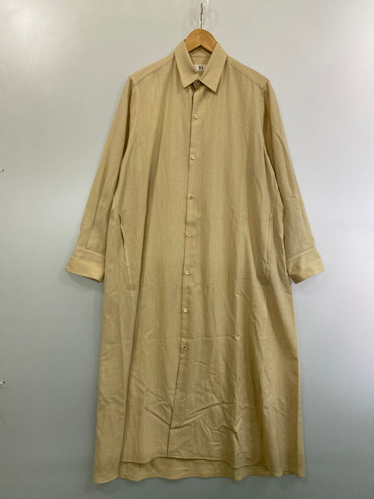 【中古品】【レディース】 Y's ワイズ WOOL LONG SHIRT ウール ロング シャツ トップス 170-251204-jt-39-min カラー：ベージュ 万代Net店