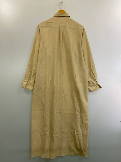 【中古品】【レディース】 Y's ワイズ WOOL LONG SHIRT ウール ロング シャツ トップス 170-251204-jt-39-min カラー：ベージュ 万代Net店