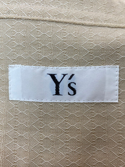 【中古品】【レディース】 Y's ワイズ WOOL LONG SHIRT ウール ロング シャツ トップス 170-251204-jt-39-min カラー：ベージュ 万代Net店