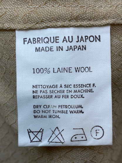 【中古品】【レディース】 Y's ワイズ WOOL LONG SHIRT ウール ロング シャツ トップス 170-251204-jt-39-min カラー：ベージュ 万代Net店