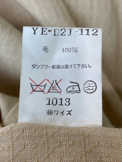 【中古品】【レディース】 Y's ワイズ WOOL LONG SHIRT ウール ロング シャツ トップス 170-251204-jt-39-min カラー：ベージュ 万代Net店