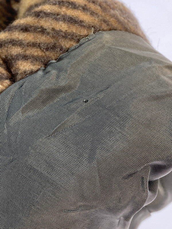 【中古品】【メンズ】 COMME DES GARCONS HOMME PLUS コムデギャルソンオムプリュス THE TREE OF YOUTH期 WOOL CHECK COAT PL-J092 ウール チェック コート メンズ アウター ジャケット 140-251130-em-41-min サイズ：XS カラー：ブラウン 万代Net店