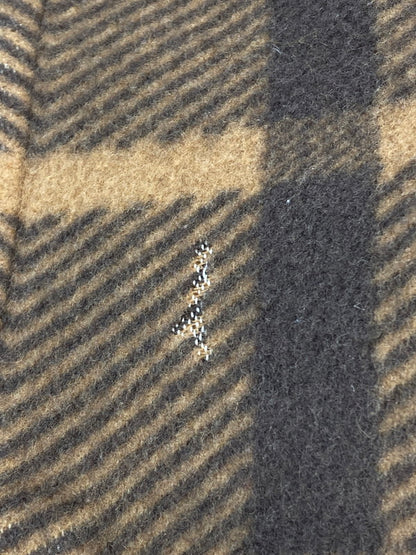 【中古品】【メンズ】 COMME DES GARCONS HOMME PLUS コムデギャルソンオムプリュス THE TREE OF YOUTH期 WOOL CHECK COAT PL-J092 ウール チェック コート メンズ アウター ジャケット 140-251130-em-41-min サイズ：XS カラー：ブラウン 万代Net店