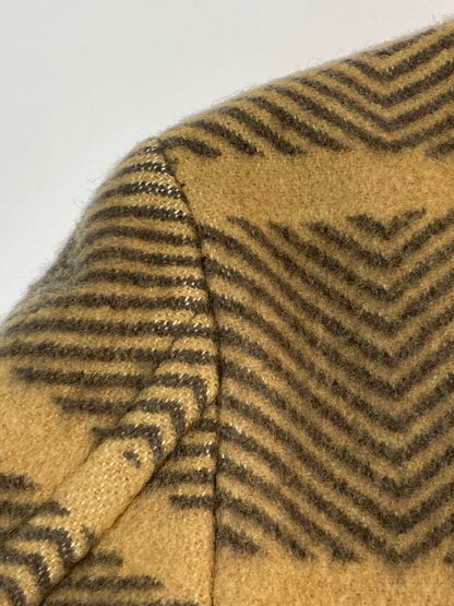 【中古品】【メンズ】 COMME DES GARCONS HOMME PLUS コムデギャルソンオムプリュス THE TREE OF YOUTH期 WOOL CHECK COAT PL-J092 ウール チェック コート メンズ アウター ジャケット 140-251130-em-41-min サイズ：XS カラー：ブラウン 万代Net店