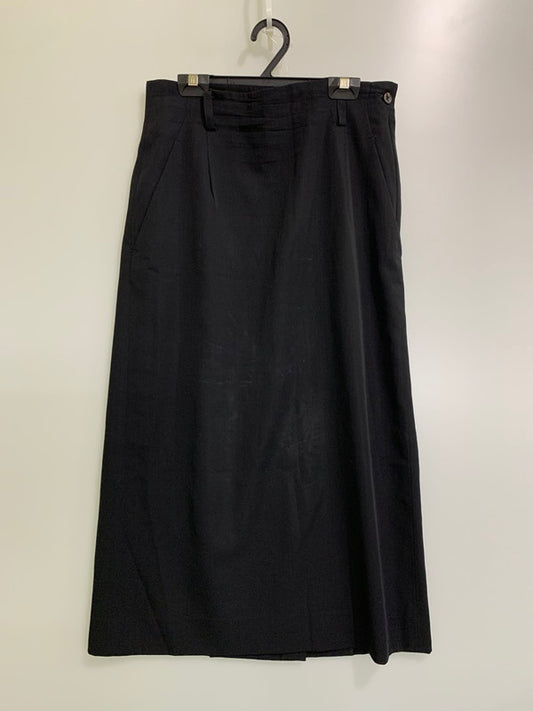 【中古品】【レディース】 ISSEY MIYAKE イッセイミヤケ IM51-F0101 WOOL SKIRT ウールスカート 171-251206-zi-32-min サイズ：S カラー：ブラック 万代Net店