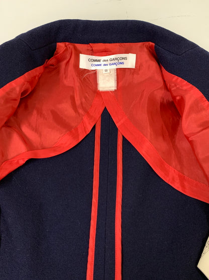 【中古品】【レディース】 COMME DES GARCONS COMME DES GARCONS コムデギャルソン コムデギャルソン 3B TAILORED JACKET W11J019 170-260922-hu-60-min サイズ：SS カラー：ネイビー 万代Net店