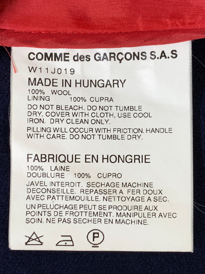 【中古品】【レディース】 COMME DES GARCONS COMME DES GARCONS コムデギャルソン コムデギャルソン 3B TAILORED JACKET W11J019 170-260922-hu-60-min サイズ：SS カラー：ネイビー 万代Net店