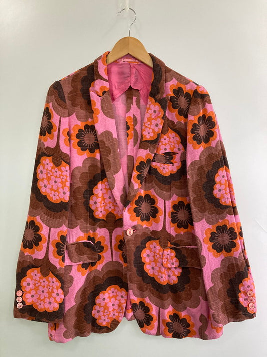 【中古品】【メンズ】 COMME DES GARCONS HOMME PLUS コムデギャルソンオムプリュス 05SS ピンクパンサー期 TAILORED JACKET PO-J019 テーラード ジャケット メンズ アウター 140-251130-em-25-min サイズ：Ｓ カラー：ピンク系（花柄） 万代Net店