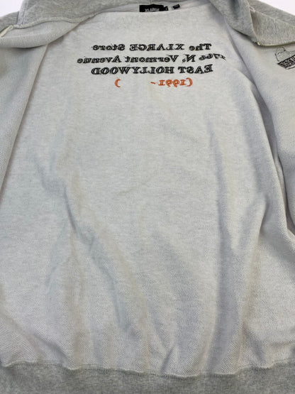 【中古品】【メンズ】 XLARGE エクストララージ 7STORE ADDRESS ZIP HOODED SWEAT 101224012035 ジップ フーディー スウェット メンズ トップス フルジップ パーカー 142-251205-em-26-min サイズ：XL カラー：ライトグレー 万代Net店