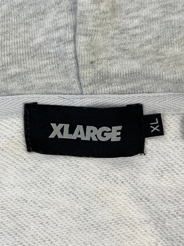 【中古品】【メンズ】 XLARGE エクストララージ 7STORE ADDRESS ZIP HOODED SWEAT 101224012035 ジップ フーディー スウェット メンズ トップス フルジップ パーカー 142-251205-em-26-min サイズ：XL カラー：ライトグレー 万代Net店