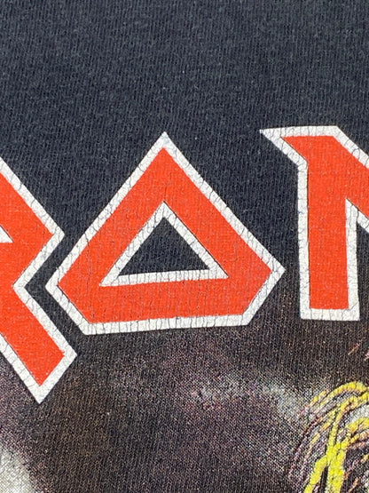 【現状渡し品】【メンズ】 IRON MADEN S/S PRINT TEE アイアン メイデン ショートスリーブ プリント Tシャツ 半袖Tシャツ トップス 146-251225-yn-12-min サイズ：XL カラー：ブラック 万代Net店