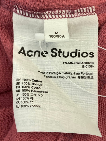 【中古品】【メンズ】 ACNE STUDIOS アクネストゥディオズ CREWNECK SWEATSHIRT FN-MN-SWEA000260 クルーネックスウェットシャツ トップス トレーナー 141-251201-kk-49-min サイズ：M カラー：ピンク 万代Net店