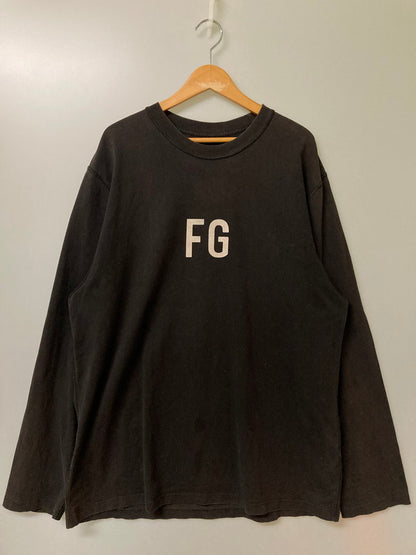 【中古品】【メンズ】 FEAR OF GOD フィア オブ ゴッド SIXTH COLLECTION FG LOGO L S TEE FG20-007 19SS ロゴ クルーネック Tシャツ 長袖 メンズ トップス 142-251208-em-08-min サイズ：L カラー：ブラック 万代Net店