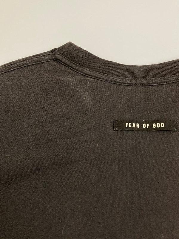 【中古品】【メンズ】 FEAR OF GOD フィア オブ ゴッド SIXTH COLLECTION FG LOGO L S TEE FG20-007 19SS ロゴ クルーネック Tシャツ 長袖 メンズ トップス 142-251208-em-08-min サイズ：L カラー：ブラック 万代Net店