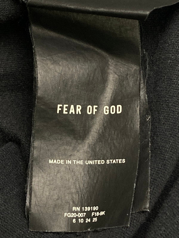 【中古品】【メンズ】 FEAR OF GOD フィア オブ ゴッド SIXTH COLLECTION FG LOGO L S TEE FG20-007 19SS ロゴ クルーネック Tシャツ 長袖 メンズ トップス 142-251208-em-08-min サイズ：L カラー：ブラック 万代Net店