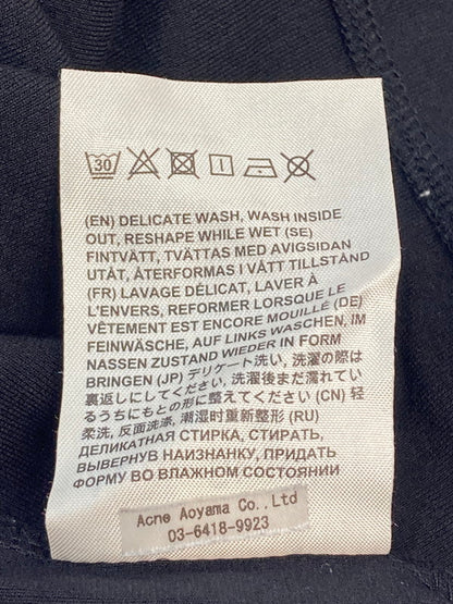 【中古品】【メンズ】 ACNE STUDIOS アクネストゥディオズ EXTORR LOGO RIB T-SHIRTS FN-MN-TSHI000119 ネック ロゴ プリント Tシャツ メンズ トップス 半袖 141-251130-em-23-min サイズ：ＸＬ カラー：ブラック 万代Net店