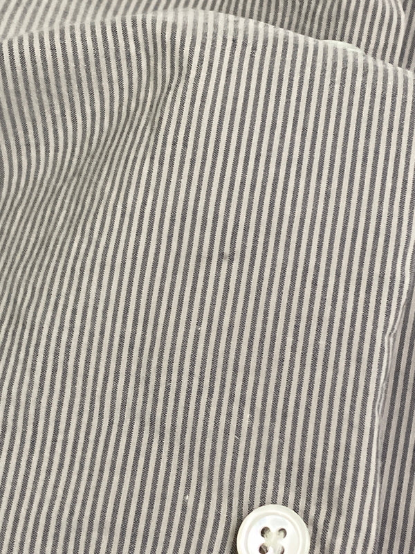 【中古品】【メンズ】 AURALEE オーラリー SELVEDGE WEATHER CLOTH SHIRTS A75501WC セルヴィッジ ウォーター クロス シャツ トップス 140-251204-jt-28-min サイズ：4 カラー：グレー/ホワイト ストライプ 万代Net店