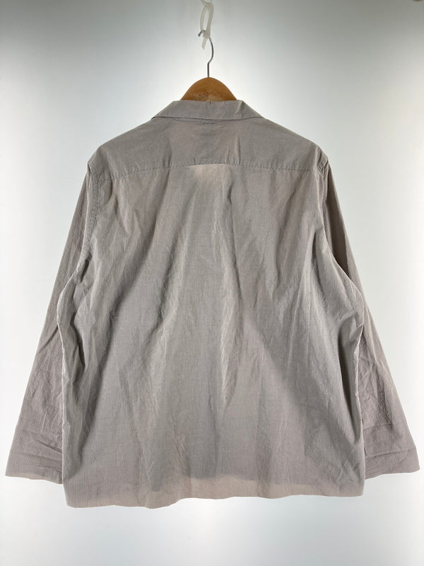 【中古品】【メンズ】 AURALEE オーラリー SELVEDGE WEATHER CLOTH SHIRTS A75501WC セルヴィッジ ウォーター クロス シャツ トップス 140-251204-jt-28-min サイズ：4 カラー：グレー/ホワイト ストライプ 万代Net店