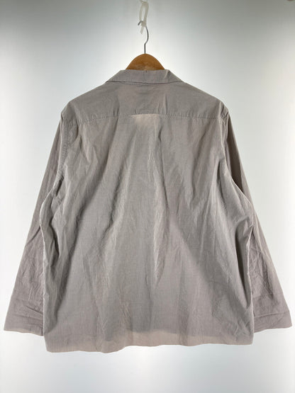 【中古品】【メンズ】 AURALEE オーラリー SELVEDGE WEATHER CLOTH SHIRTS A75501WC セルヴィッジ ウォーター クロス シャツ トップス 140-251204-jt-28-min サイズ：4 カラー：グレー/ホワイト ストライプ 万代Net店
