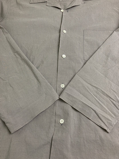 【中古品】【メンズ】 AURALEE オーラリー SELVEDGE WEATHER CLOTH SHIRTS A75501WC セルヴィッジ ウォーター クロス シャツ トップス 140-251204-jt-28-min サイズ：4 カラー：グレー/ホワイト ストライプ 万代Net店