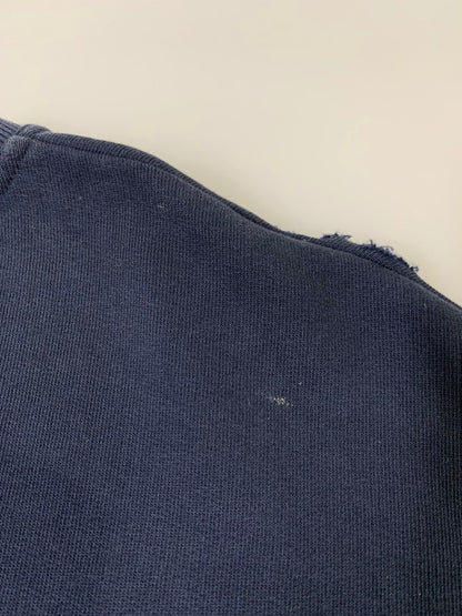 【中古品】【メンズ】 RAF SIMONS ラフシモンズ 22SS DESTROYED CREWNECK SWEATER SREAPERS 221-M167 デストロイ クルーネックスウェット トップス トレーナー 141-251201-kk-35-min サイズ：2 カラー：ネイビー 万代Net店