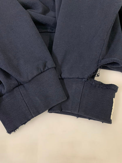 【中古品】【メンズ】 RAF SIMONS ラフシモンズ 22SS DESTROYED CREWNECK SWEATER SREAPERS 221-M167 デストロイ クルーネックスウェット トップス トレーナー 141-251201-kk-35-min サイズ：2 カラー：ネイビー 万代Net店