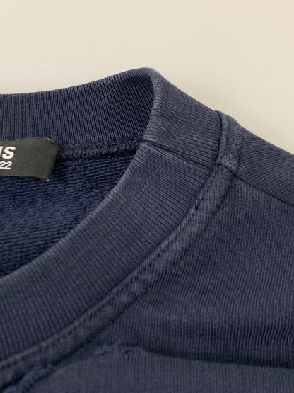【中古品】【メンズ】 RAF SIMONS ラフシモンズ 22SS DESTROYED CREWNECK SWEATER SREAPERS 221-M167 デストロイ クルーネックスウェット トップス トレーナー 141-251201-kk-35-min サイズ：2 カラー：ネイビー 万代Net店