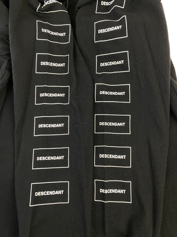【中古品】【メンズ】 DESCENDANT ディセンダント MILITIA LAYERED LS TEE ミリティアレイヤードロングススリーブ Tシャツ 142-260110-zi-10-min サイズ：3 カラー：ブラック 万代Net店