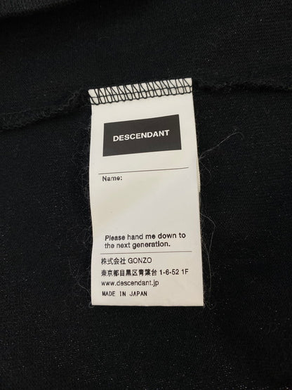 【中古品】【メンズ】 DESCENDANT ディセンダント MILITIA LAYERED LS TEE ミリティアレイヤードロングススリーブ Tシャツ 142-260110-zi-10-min サイズ：3 カラー：ブラック 万代Net店