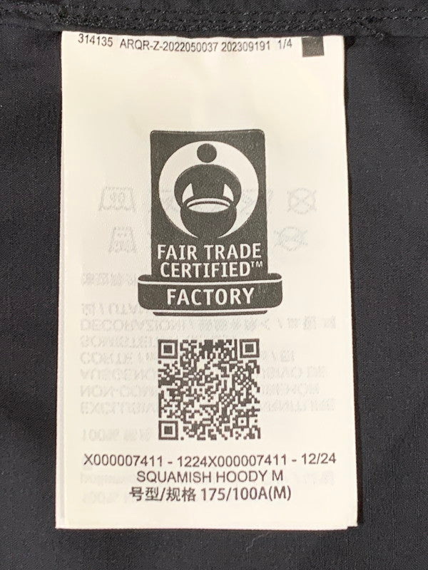 【中古品】【メンズ】 ARC'TERYX アークテリクス SQUAMISH HOODY X000007411-1224X000007411 スコーミッシュフーディー アウター ジャケット 144-251201-kk-13-min サイズ：M カラー：ブラック 万代Net店